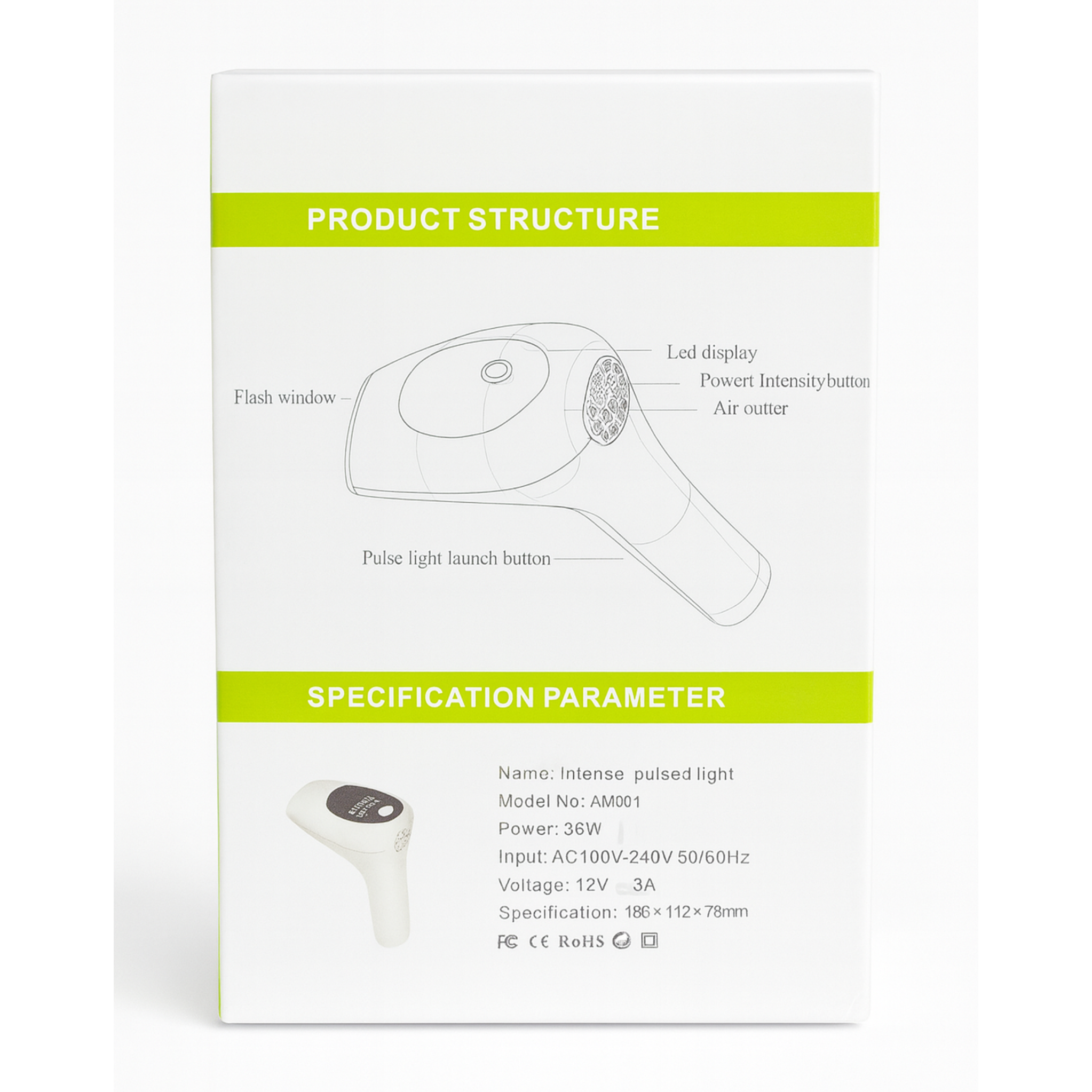 Intense Pulsed Light (IPL) Hair Removal Device – 900,000 Flashes | Full Body Use